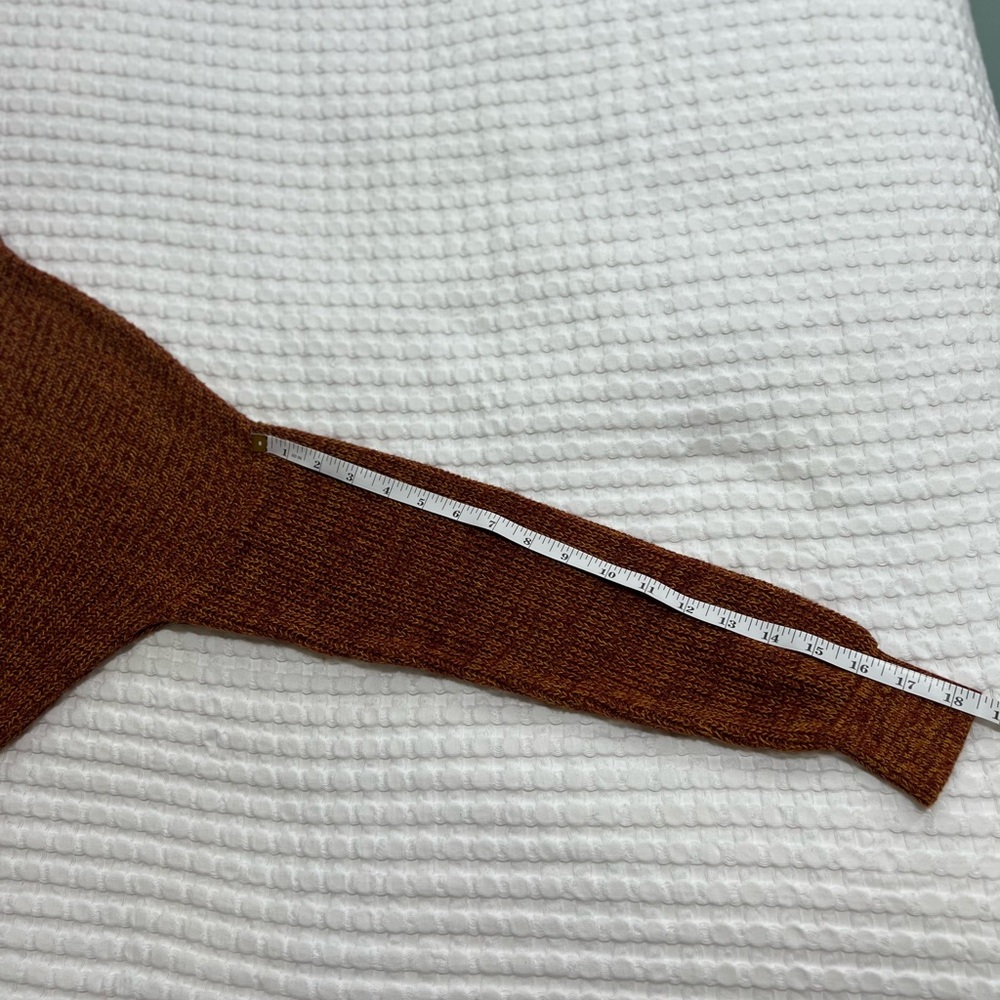 Garage Burnt Orange Fall Knit Cropped Sweater - Picture 8 of 9